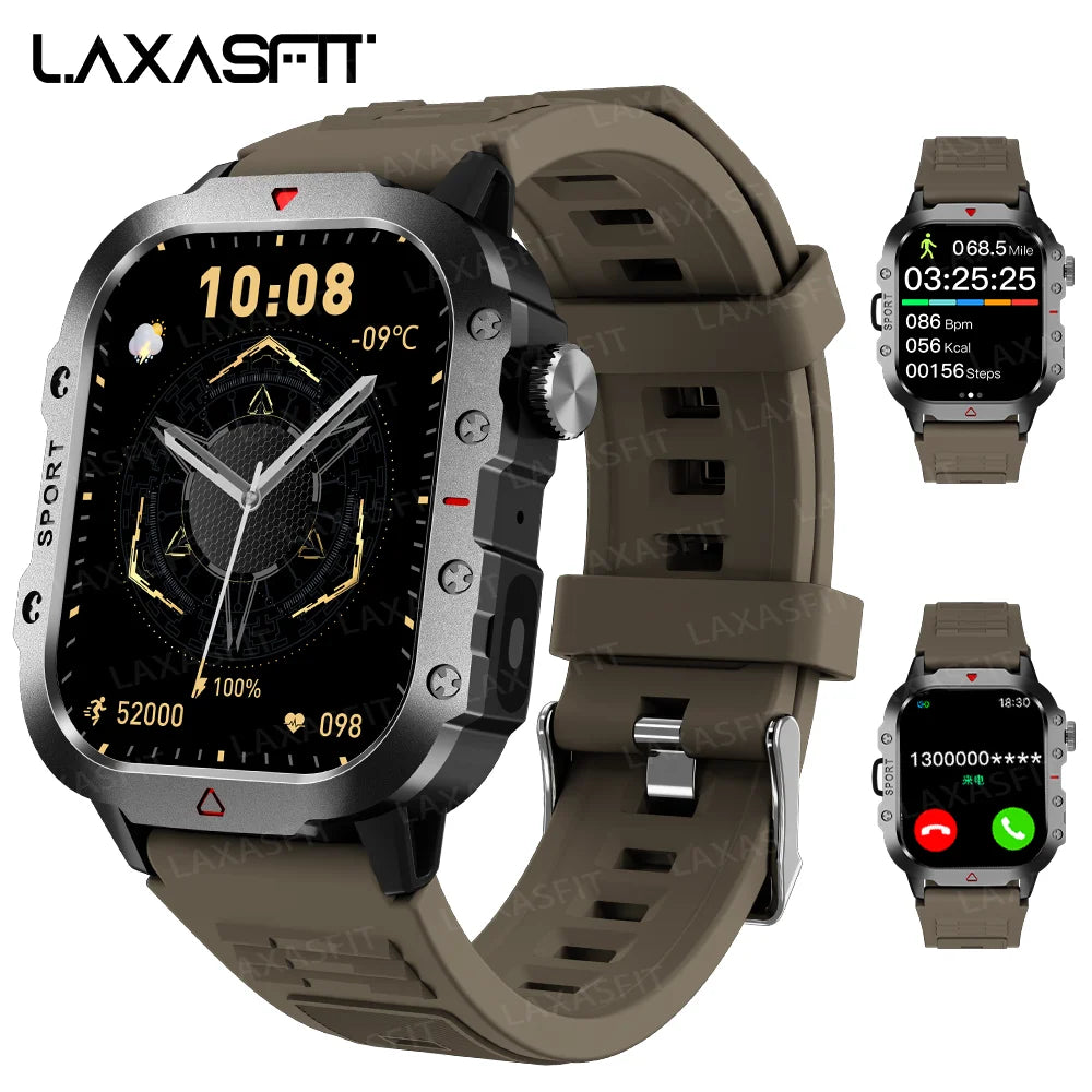 Men Sports Smart Watch 1.71 Screen Blood Oxygen Bluetooth Talking Watch Multi Sport LED Flashlight Outdoor Smart Watch